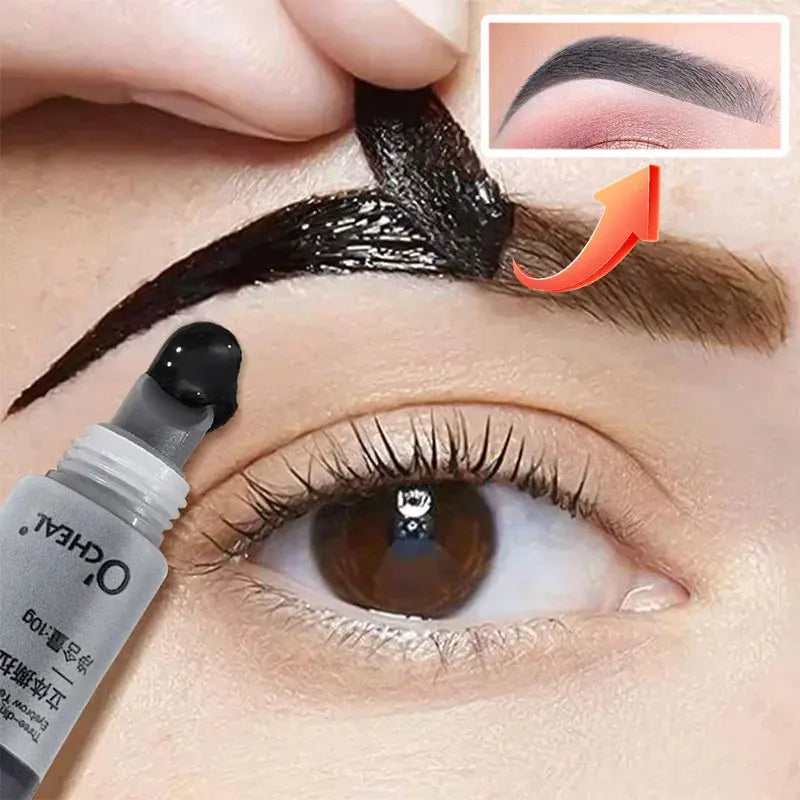 Long-Lasting Eyebrow Gel Makeup — Semi-Permanent Waterproof Sweat-Proof Tint Cream for Natural Color & Shape