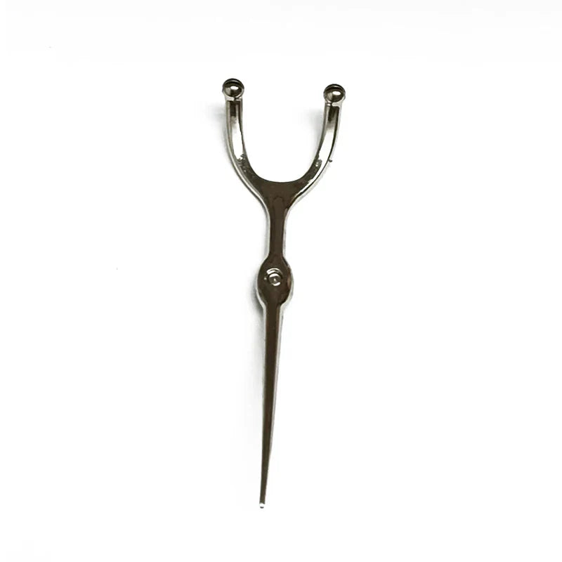 Stainless Steel Toothpick & Dental Floss Holder Set – Reusable Y-Shape Eco-Friendly Teeth Cleaning Tool