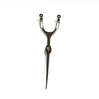 Stainless Steel Toothpick & Dental Floss Holder Set – Reusable Y-Shape Eco-Friendly Teeth Cleaning Tool
