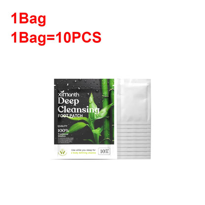Natural Detox Foot Patches – 10-50PCS/Bag, Herbal Stress Relief, Deep Sleep, and Foot Care Detox Stickers