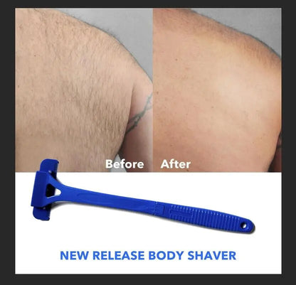 Men’s Back Shaver Razor – Safety Long Handle Foldable Hair Trimmer for Body, Legs & Back Hair Removal