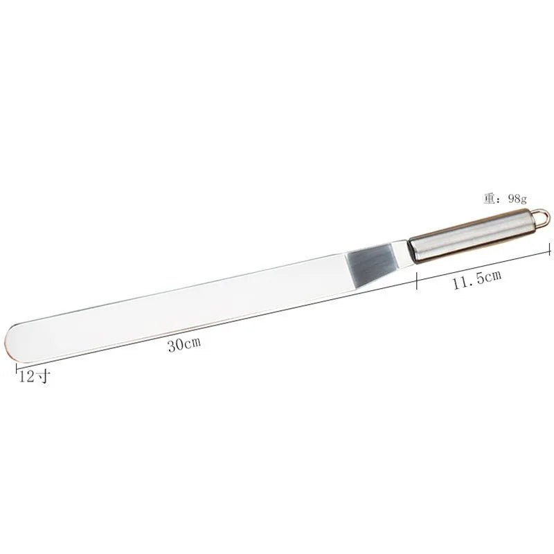 6/8/10/12 Inch Stainless Steel Icing Spatula – Cream Frosting Cake Decorating Tools & Accessories