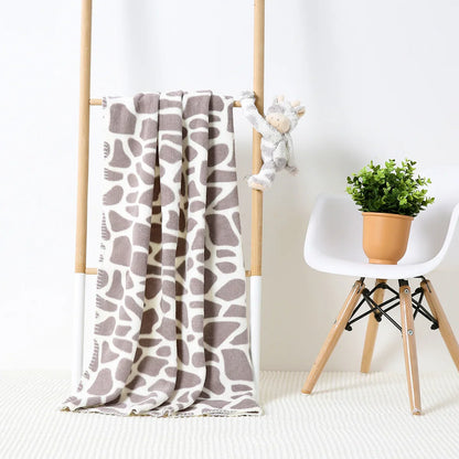 2-Piece Baby Gift Set – Pink Bunny Plush Flannel Blanket & Stuffed Animal for Newborn Sleeping