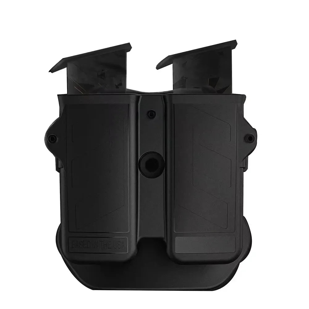 MAGORUI Universal Double Mag Holder - Pistol Magazine Holster for 9mm, 10mm, .40, .45 Double Stack Magazines