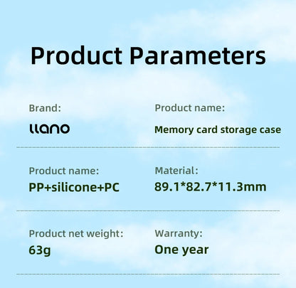 Llano Memory Card Case – Water-Resistant & Anti-Shock Holder for SD, Micro SD & TF Card Storage Organizer