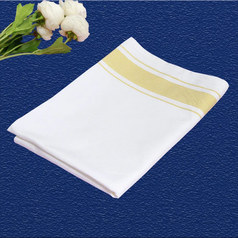 European Cotton Kitchen Towel Placemat — Thickened Cup Cloth Mat for Restaurant & Home