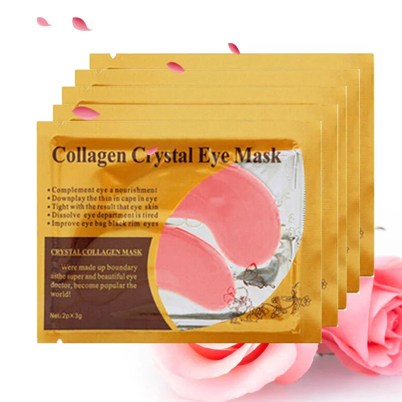 20 Pcs Gold Collagen Crystal Eye Masks – Firming & Moisturizing Nourishing Eye Patches