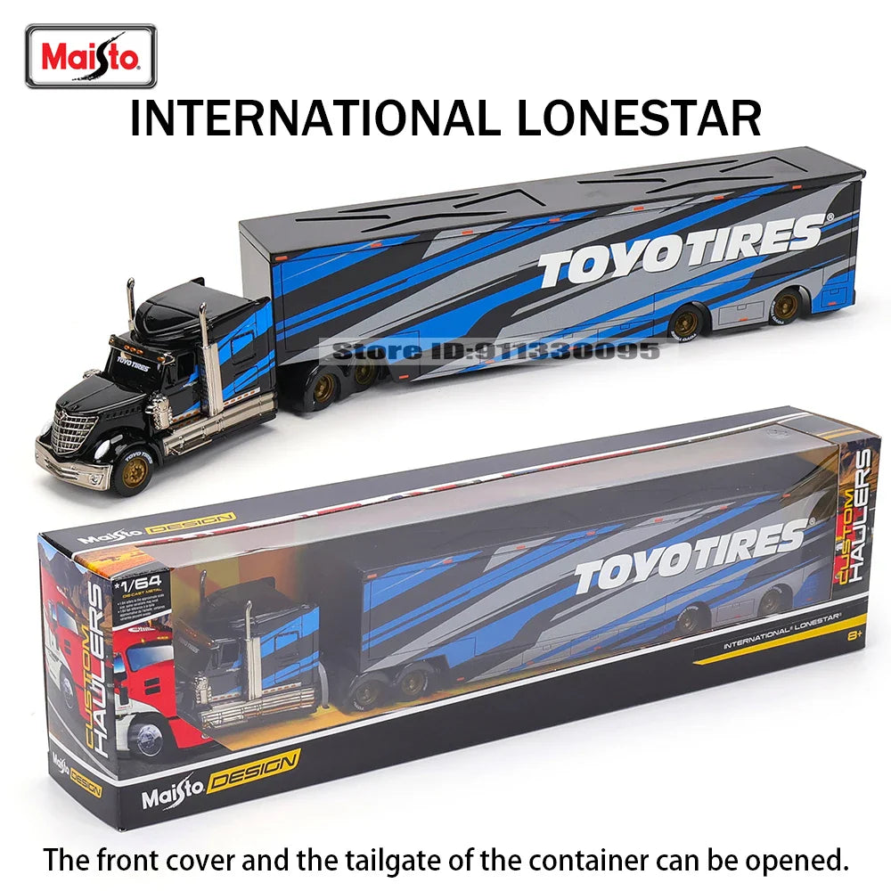 Maisto 1:64 Mack Anthem & LoneStar Trailer Model — Alloy Diecast Transport Simulation Car Collection