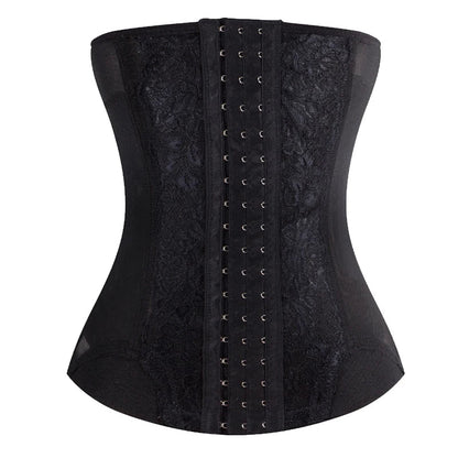 Colombian Mesh Embroidered Waist Trainer Corset Body Shaper for Women – Belly Control Shapewear