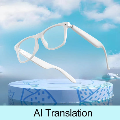 2025 AI Translation Smart Glasses – Bluetooth Call Headphones with UV Protective Lenses for Outdoor Sports