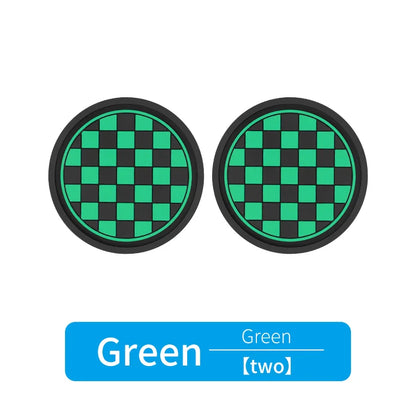 2pcs Car Cup Holder Anti-Slip Coasters — Premium PVC Universal Fit, Interior Accessories for Most Vehicles