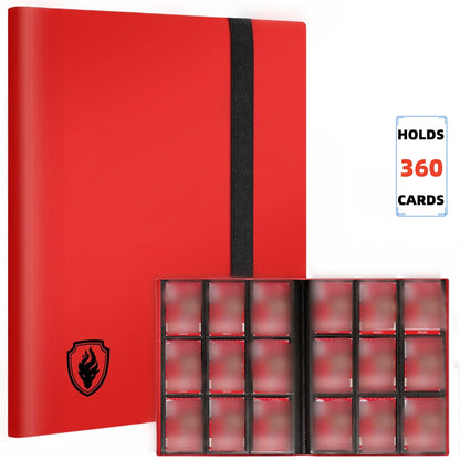360 Pocket Trading Card Binder – 9 Pocket Side-Loading Album for Yugioh, MTG & TCG Cards