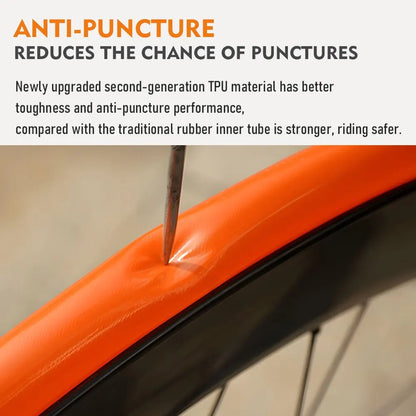 ThinkRider Ultralight 28g Bike Inner Tube — 700x18/25/28/32 TPU Road Bicycle Tire with 65mm French Valve