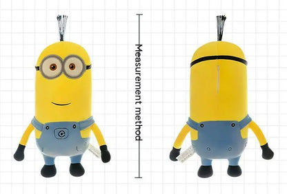 Cute Minions Plush Toy – Yellow Bob & Stuart Soft Dolls in Jeans, Perfect Christmas & Birthday Gift (1pcs)