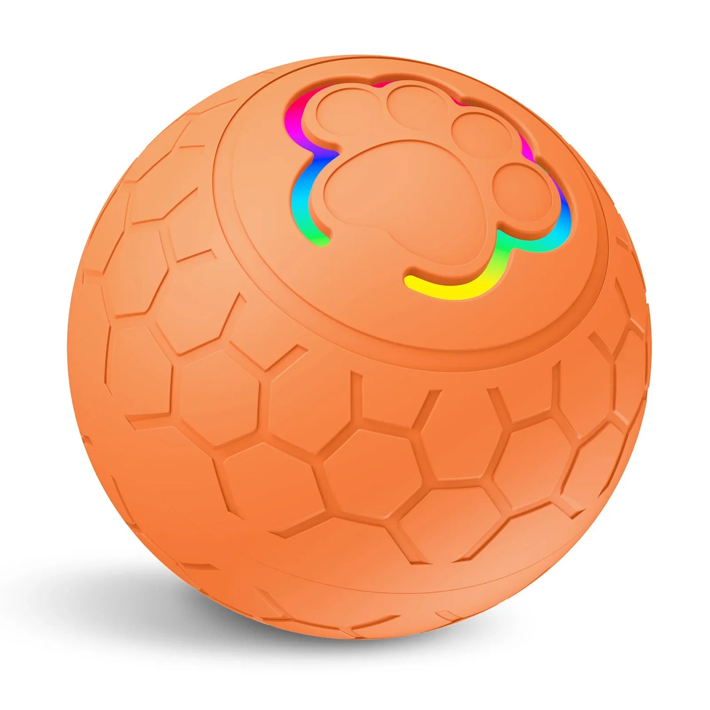 Smart Interactive Pet Ball - USB Automatic Rolling and Bouncing Toy with RGB Lights