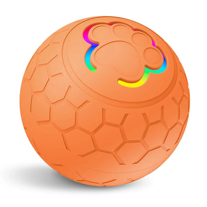 Smart Interactive Pet Ball - USB Automatic Rolling and Bouncing Toy with RGB Lights
