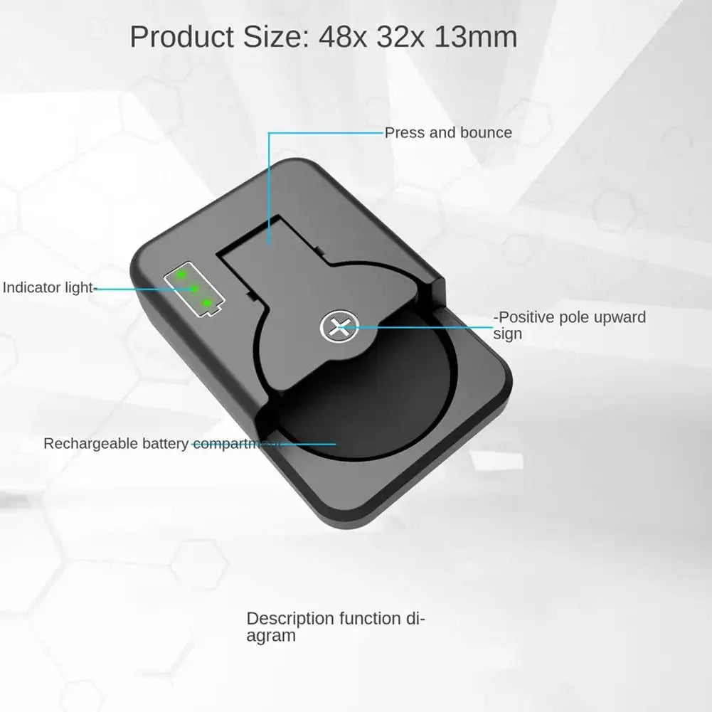 Universal Portable Button Battery Charger - Compatible with LIR1025, LIR1220, LIR1254, LIR1620, LIR1632, LIR2016, LIR2025, LIR2032, LIR2430, LIR2450