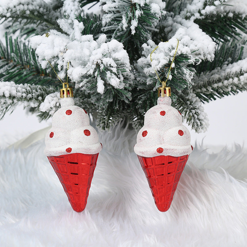Christmas Tree Hanging Ornament – Red & White Candy Cane Pendant for Xmas, Home Decor & New Year 2024