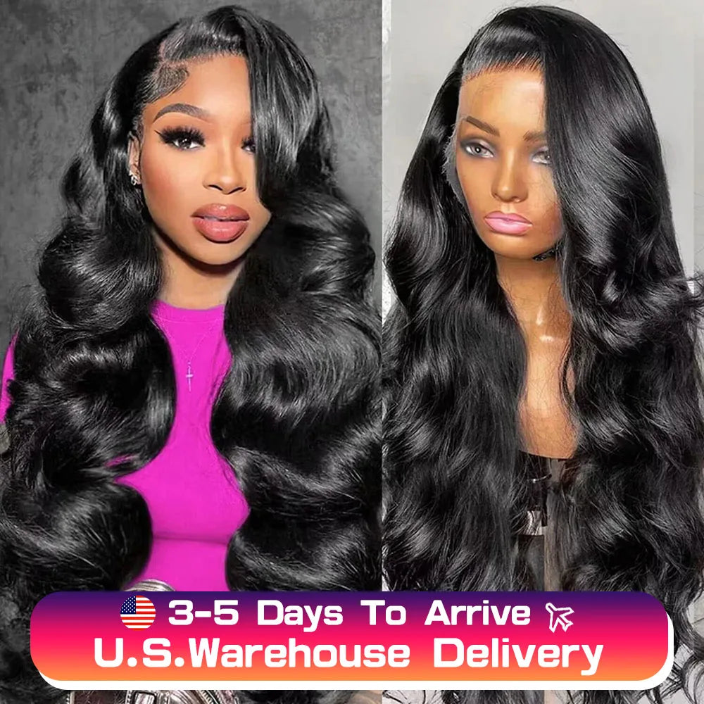 200 Density 30-40 Inch 13x6 HD Lace Frontal Body Wave Wig – Remy Human Hair, 13x4 Lace Front Wig for Black Women