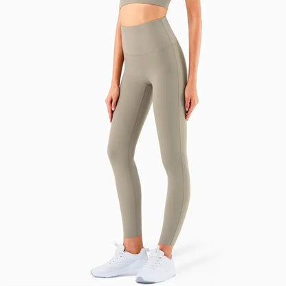 Women’s Lycra Four-Way Stretch Yoga Pants – High Waist Seamless Sports Leggings, T-Line Free Gym Fitness Wear