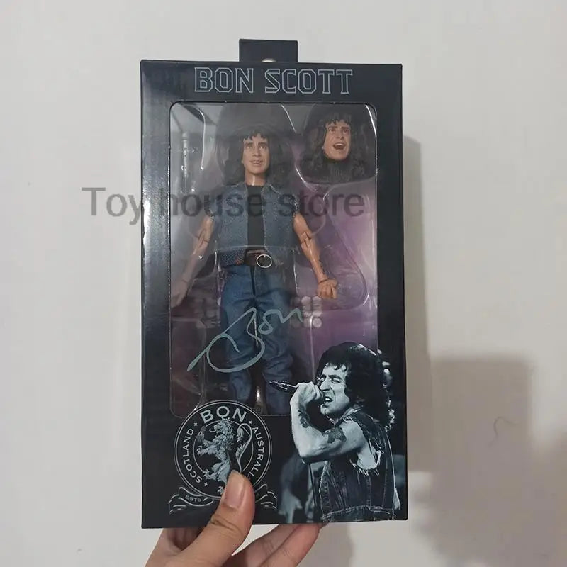 NECA Highway to Hell Angus Young & Bon Scott Action Figure – 18cm Collectible Toy Gift