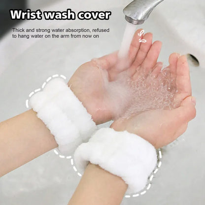 Microfiber Wrist Washband: Soft, Absorbent Towel Wristbands for Face Washing and Wetness Prevention