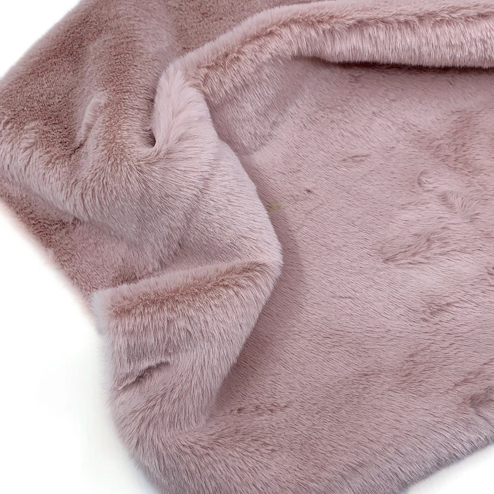 Faux Rabbit Fur Fabric – 50/80/160cm Super Soft 10mm Pile Plush Material for Stuffed Toys & Sewing