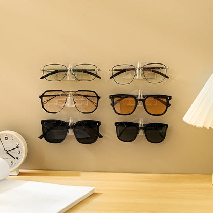 10/16/20/30/40pcs Wall-Mounted Glasses Holder – Fashionable Eyeglass Storage Rack
