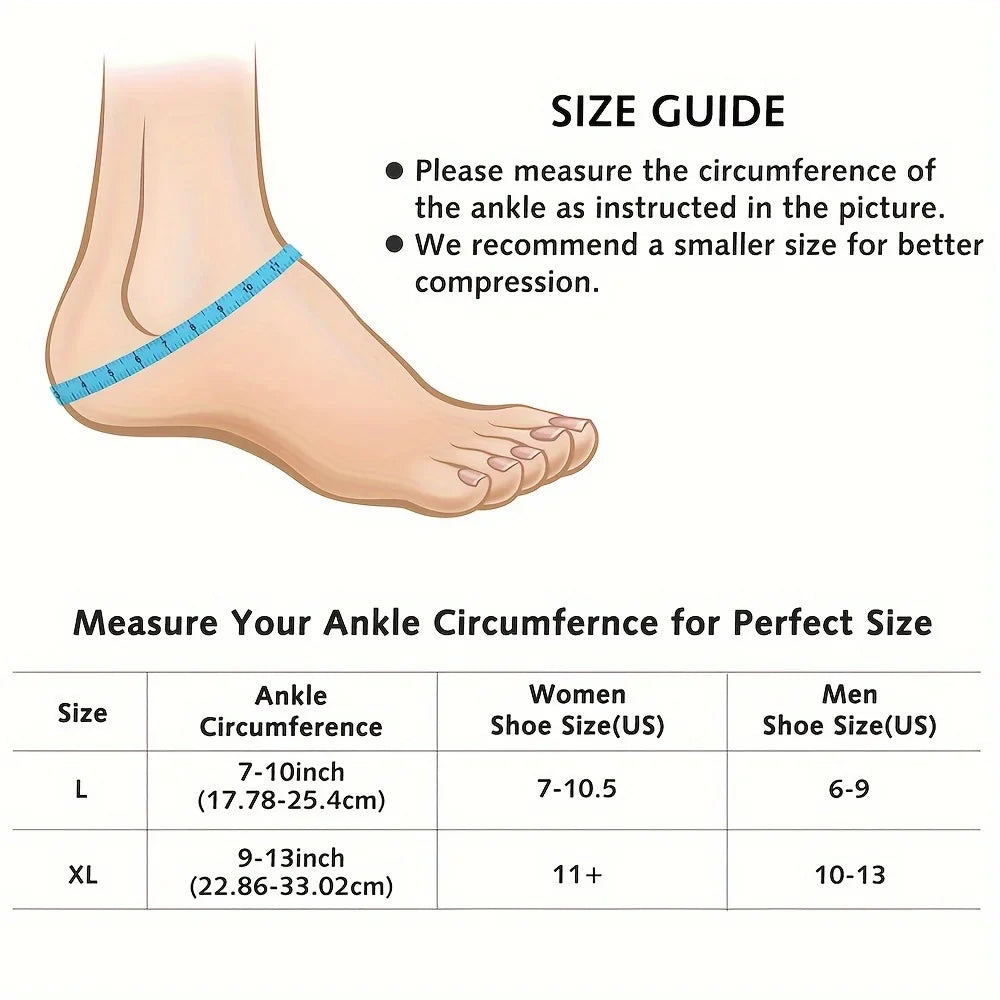 Stretchable Ankle Ice Pack Wrap — Cold Compression Therapy for Plantar Fasciitis & Sprained Ankles