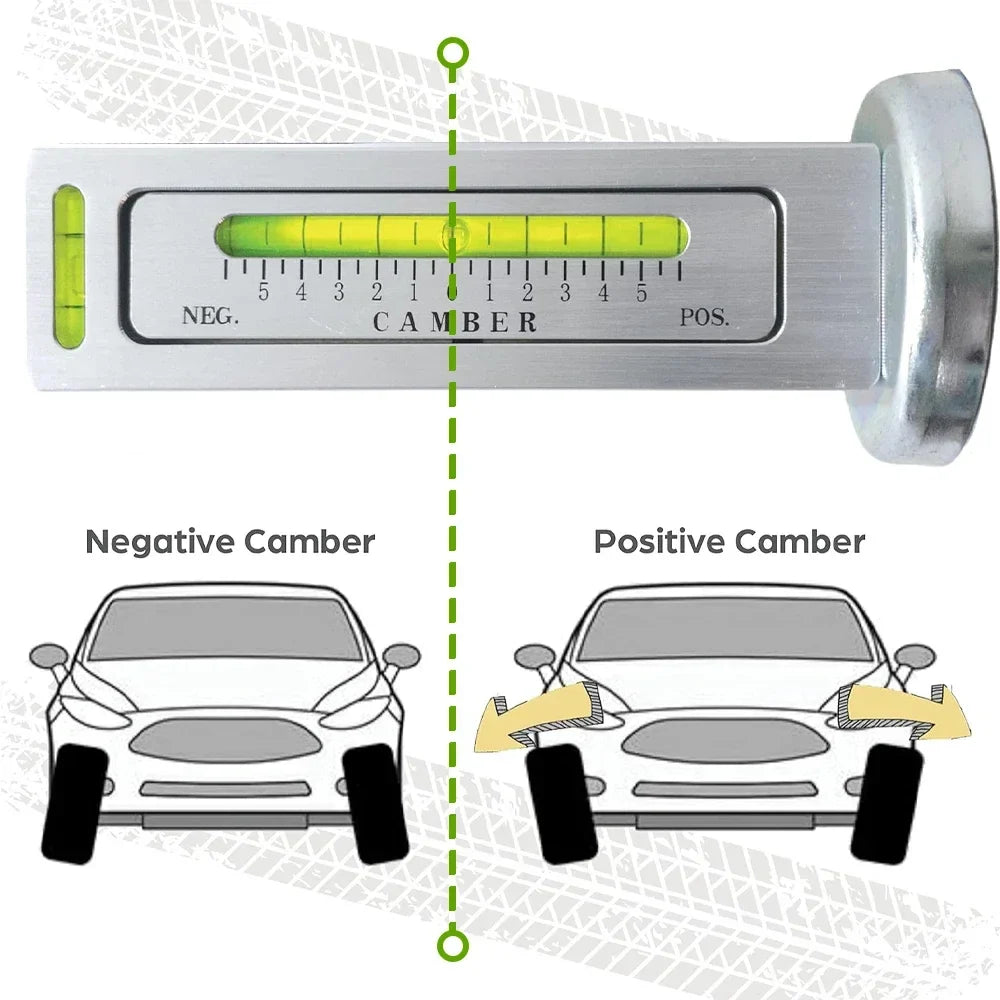 Automobile Magnetic Wheel Alignment Camber Gauge Tool – Adjustable 4-Wheel Positioning Level Instrument