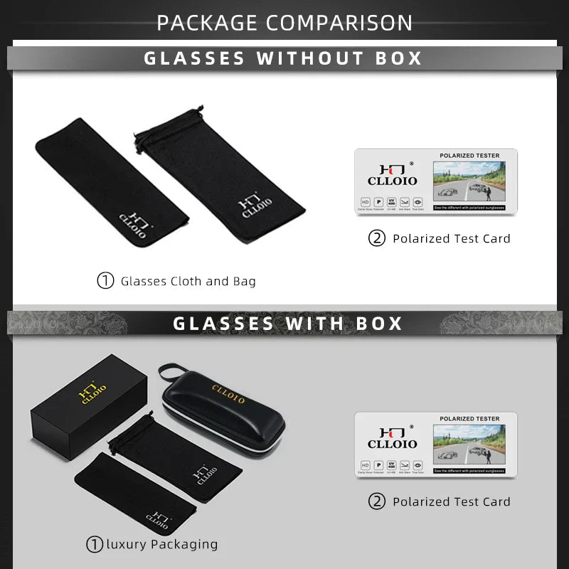 CLLOIO Aluminum Photochromic Sunglasses – Polarized Day & Night Chameleon Glasses for Men, Anti-Glare, UV Protection, Color Changing Sun Glasses