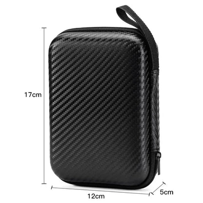 Shockproof Waterproof Headphone Case – EVA Hard Shell Carrying Box with Double Zipper & Dustproof Design