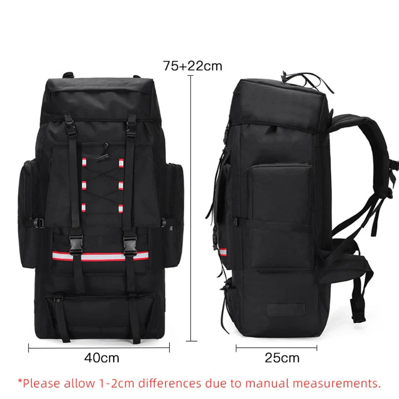 130L Hiking & Camping Backpack - Large Molle Trekking Rucksack for Men, Outdoor Travel & Sports Bag