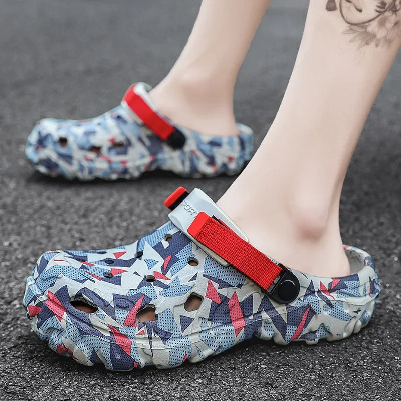 Men’s Clogs & Sandals – Camouflage Garden Shoes, Outdoor Flip Flops & Home Slippers