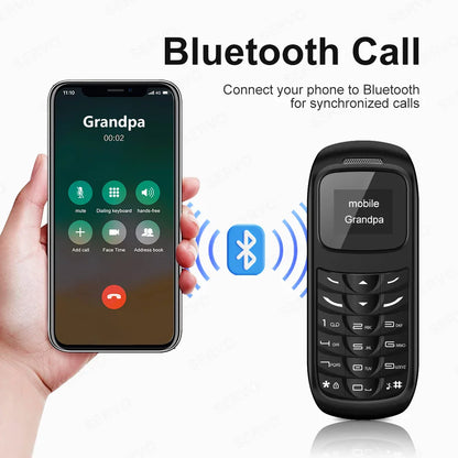 Unlocked Mini Mobile Phone – Bluetooth, Voice Changer, Automatic Call Recording, Magic Voice, Portable Cheap Cellphone