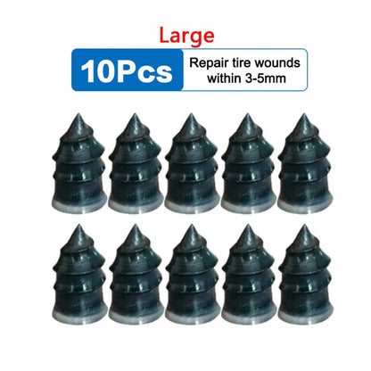 Vacuum Car Tire Repair Kit – Rubber Nails & Screws for Tubeless Tires, Motorcycle & Truck Repair Tools