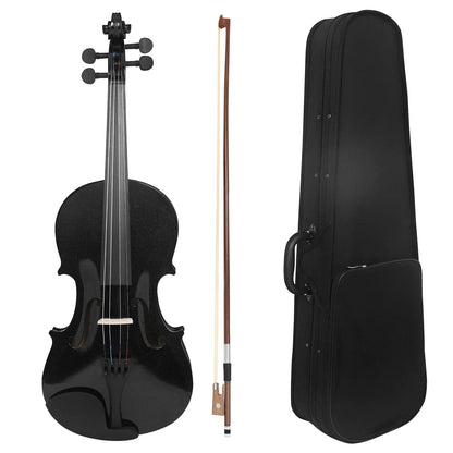 IRIN Acoustic Violin V-10 - Solid Wood Fiddle String Instrument Set with Case, Bow & Accessories for Beginners and Students