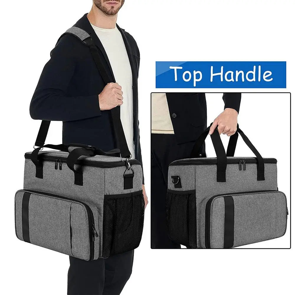 PS5 Controller Travel Bag — Hard Shell Game Console Carrying Case with Multiple Storage Pockets