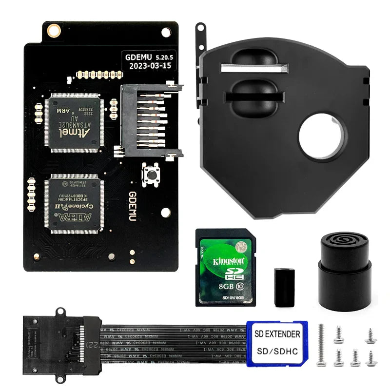 GDEMU V5.20.5 Optical Drive Emulator Kit — Remote Card Mount for SEGA Dreamcast DC Console