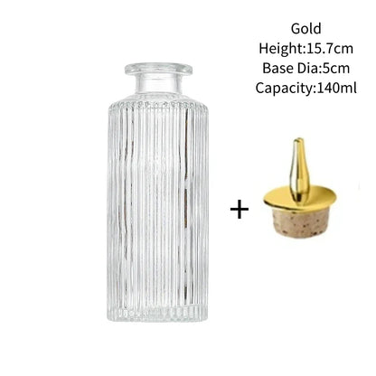 Vintage Glass Cocktail Bitters Bottles — Stainless Steel Cap Seasoning & Bar Accessories for Kitchen & Bartender Use