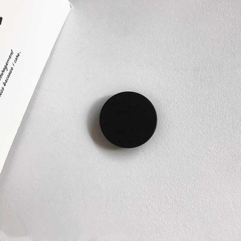 Finger Ring Holder Stand for iPhone 15 Samsung - Support Telephone Mobilephones Grip, Folding Solid Color Pocket Socket Bracket