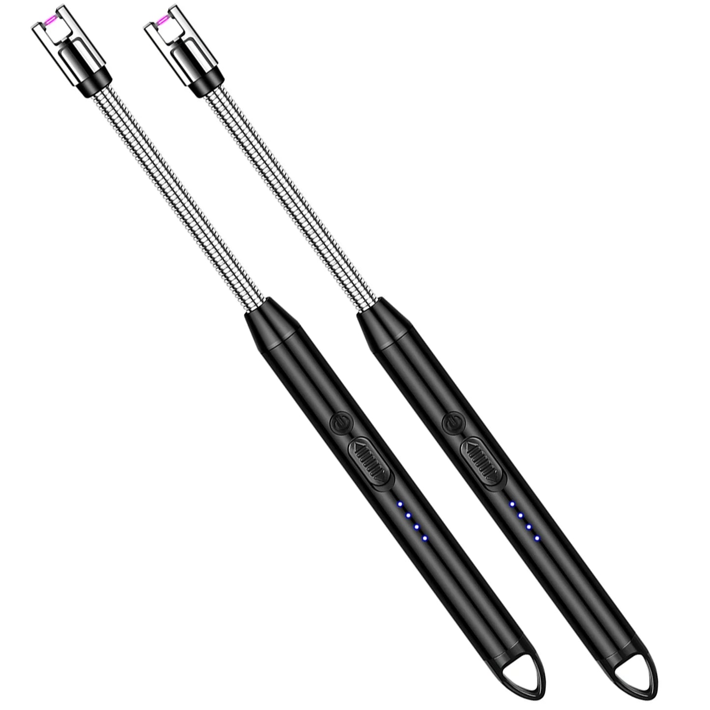 360° Type-C Rechargeable Windproof Plasma Lighter – Curved Flameless USB Arc Ignition Tool for BBQ, Kitchen, Candle & Gas Stove Use