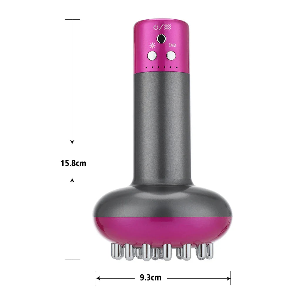 Rechargeable Gua Sha Massager – Body Shaping & Heating Scraping Brush for Lymphatic Detox, Meridian Dredging & Fat Burning