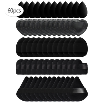 15/30/60 Mini Makeup Sponges – Beauty Powder Puff for Concealer, Liquid Foundation & Face Cosmetics