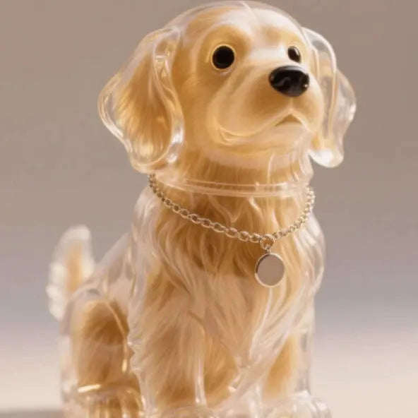 Cute Dog Hair Storage Pendant Keychain – Couple Bag Charm, Car Keychain Jewelry, Souvenir Gift & Decoration Accessory