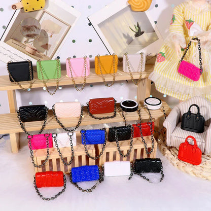 1:12 Dollhouse Miniature Shoulder & Crossbody Bags – Decorative Toy Accessories for Dollhouse Collectors