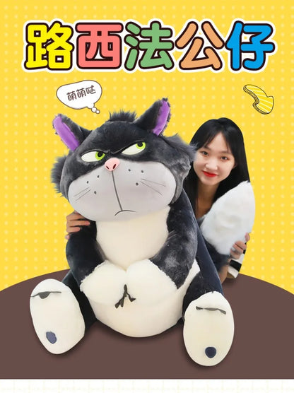 Disney Lucifer Plush Toy – 30/45/60cm Cute Stuffed Figaro Cat from Cinderella, Perfect Holiday Gift for Girls & Kids