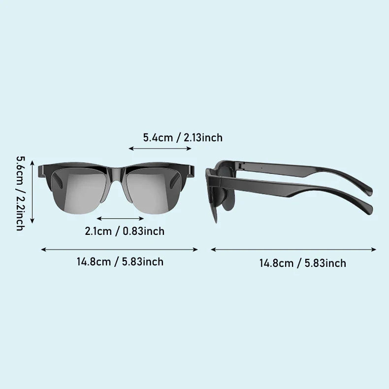 Smart Bluetooth V5.3 Sunglasses – Cutting-Edge Technology for Outdoor Sports, HIFI Sound, UV Protection, and Style, Designed for Men and Women