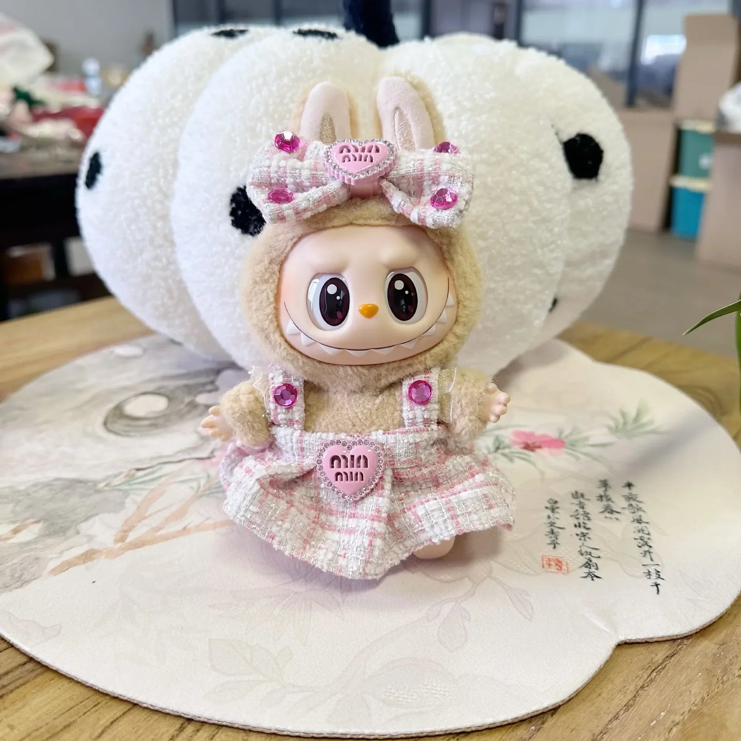 17cm Mini Plush Doll Clothes — Kpop EXO Labubu Idol Outfit Accessories Gift