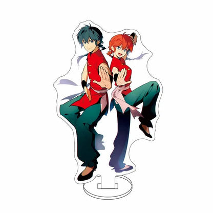 Ranma 1/2 Acrylic Stand Figure — 15cm Tendou, Akane, Hibiki & Ryoga Anime Model Plate, Cartoon Doll for Bedroom Display